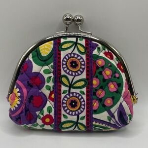 Vera Bradley Double Kiss Lock Pouch